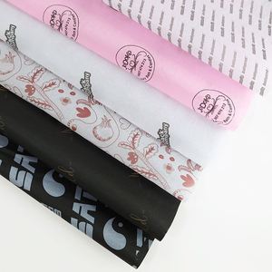 Papel de Seda para Envolver Regalos y Calzado, de Lujo, en Amarillo, Rosa y Negro, con Logotipo Personalizado Impreso, 30g 17gsm, Precio de Fábrica en China - Product Image 4