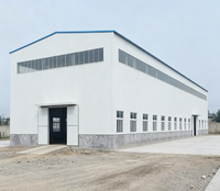 Kit de construction d'entrepôt préfabriqué en acier et panneaux sandwich, durable et économique, design moderne, garantie de plus de 5 ans, résistance au vent de plus de 121 mph
