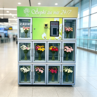 Distributeur automatique intelligent de bouquets avec contrôle de l'humidité pour les centres commerciaux