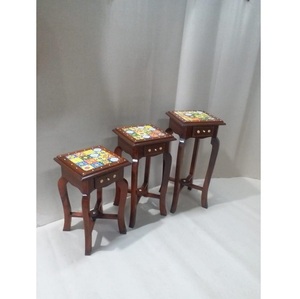 เก้าอี้ข้างเตียงไม้จริงทรงสี่เหลี่ยม งานฝีมือทันสมัย ราคาถูก สำหรับตกแต่งบ้านและห้องนั่งเล่นในโรงแรม - Product Image 1