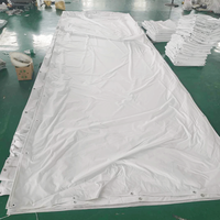 Bâche d'extérieur en pvc, toile résistante et étanche, bâche blanche, bâche de couverture de qualité supérieure