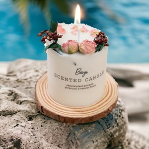 เทียนหอมกลิ่นหลากหลาย รุ่นใหม่มาแรง ขายดี เทียนหอมทำมือจากขี้ผึ้งถั่วเหลือง บรรจุในขวดแก้วหรูหรา ชุดของขวัญพร้อมฝาแก้ว - Product Image 2