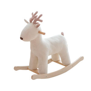 Mecedora <span class=keywords><strong>de</strong></span> madera maciza Little Tree Bud Rocking Horse <span class=keywords><strong>Silla</strong></span> mecedora <span class=keywords><strong>de</strong></span> madera para niños Kindergarten Pequeño paseo en juguete para regalo <span class=keywords><strong>de</strong></span> cumpleaños del bebé - Product Image 5