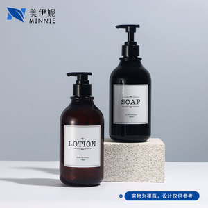 Minnie Hand Soap Dish Soap 500ml PET <b>Plastic</b> Bottle With Pump Label Design For Wash Care <b>Packaging</b> - Product Image 5