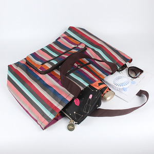 Bolsa de Compras Plegable Portátil, Grande, Impermeable, de Tela Oxford, para Viajes, Supermercado, Almacenamiento, Elegante Bolsa de Hombro - Product Image 3