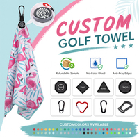 Serviette de golf en microfibre haute densité à tissage gaufré, sans peluches, 400 GSM, qualité professionnelle, tissu absorbant, directement de l'usine