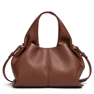 Bolso de Hombro de Cuero Chic para Mujer, Plegable, Impermeable, con Correa Extraíble, Estilo Dumpling Cloud, Nueva Tendencia 2025 - Product Image 2