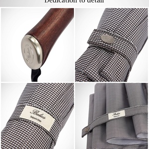 Travel <b>Umbrella</b> Luxurious Golden Plastic Handle <b>Windproof</b> Frame Mini Lightweight Manual Folding <b>Umbrella</b> for Men's Ladies - Product Image 6