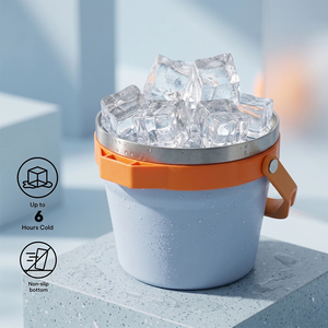 Cubo para Hielo Everich de 4.2L, Apto para Lavavajillas, Aislado, de Acero Inoxidable, con Tapa para Abrir Botellas Integrada, para Enfriar Bebidas - Product Image 5