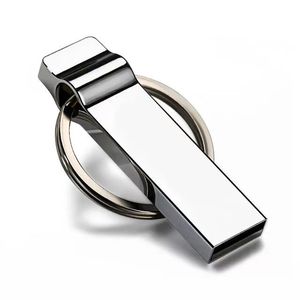 Custom Logo Portable USB Flash Waterproof High Speed USB Thumb Drive USB Metal 128 GB U Disk <b>Memory</b> Memoria Stick with Keychain - Product Image 4