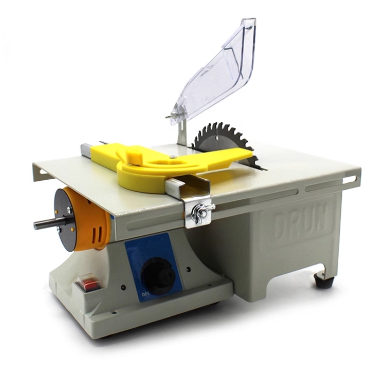 WANRI Portable Electric Lift Table Saw Mini Table Saw Precision 96W 775 Electric Woodworking Cutting Saw DIY Manual Model, Plastic Metal Cutting,B (Size : A
