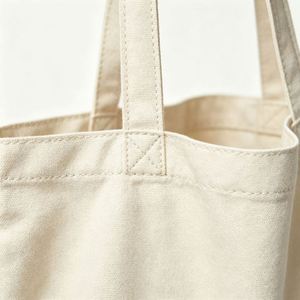 Dual Handle Reusable 12oz Canvas <b>Tote</b> <b>Bag</b> for <b>Work</b> Travel Custom Logo Wholesale - Product Image 2