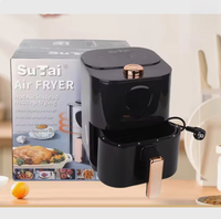 Friteuse à air intelligente 1400W pour la maison, 4-6L, sans huile, électrique, numérique, four à air chaud, pour une cuisine saine