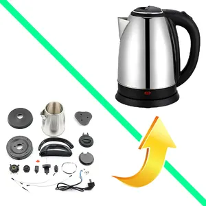 Water Kettle Spare Parts Stainless Steel Kettle Body Handle Cover Parts Ckd Electric Kettles Spare Parts