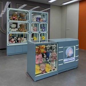 Trò chơi Thành phố Arcade kính hiển thị giá đồ chơi sang trọng cửa hàng vitrine búp bê truy cập <span class=keywords><strong>Showcase</strong></span> hiện đại Claw cửa hàng Quà Tặng hiển thị trường hợp - Product Image 3