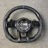 Volant en fibre de carbone personnalisé pour Mercedes Benz E63 C63 C43 GLC63 E53 CLS53 A220 S560 GLE63 W205 W206 W204 Volant