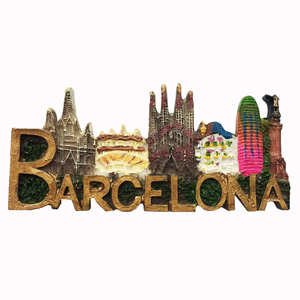 Pembuatan kustom Spanyol 3d kerajinan resin berbagai negara kota wisatawan hadiah suvenir magnet kulkas resin - Product Image 2
