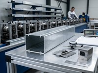 Perfil de Aluminio Galvanizado en Forma de C, Ranura Guía, Sección Metálica para Estructuras Industriales