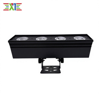 Projecteur COB rectangulaire XJ 4x50W à commande vocale, à quatre faisceaux, pour éclairage de fond de scène, DJ, fête, club