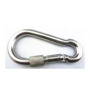 Generally Safety Spring Hook Din 5299C Snap Hook With Screw Zinc Plated Quick Link Carbine Buckle