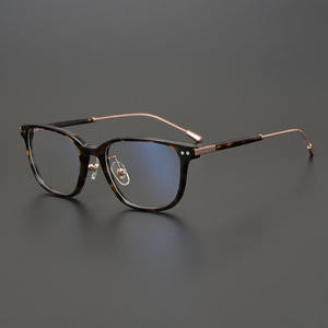 Lost Forest-gafas cuadradas ultraligeras <span class=keywords><strong>de</strong></span> titanio para mujer, espejo plano Retro hecho a mano, para miopía, negocios - Product Image 3