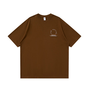 Camiseta estampada para acampar al aire libre, camiseta de manga corta de algodón puro para verano, montaña, ciudad, holgada, 26 - Product Image 2