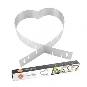 Kitchen Baking Decorating <b>Cake</b> Tools Heart Shape Adjustable Stainless Steel Mousse <b>Cake</b> Ring <b>Molds</b> Home Restaurant Use - Product Image 5