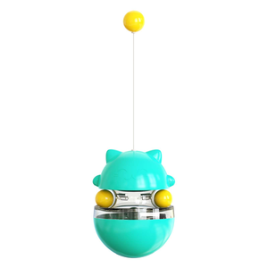 Jouets interactifs à plumes pour chats, jouet amusant pour animaux de compagnie avec bâtonnet à plumes et boule rotative pour chats - Product Image 1