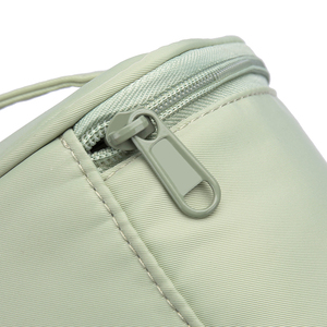 Grande capacidade reciclável viagem maquiagem saco Nylon cosméticos organizador do mulheres Divisor Zipper encerramento alça macia saco conveniente - Product Image 4