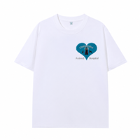 T-shirt personnalisé brodé pour clinique vétérinaire avec logo cœur d'hôpital vétérinaire pour uniforme du personnel de la clinique canin et cadeau pour les soignants d'animaux