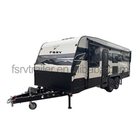 Camping-car de luxe tout-terrain, capacité de couchage 3-4 personnes, type grand modèle, avec salle de bain, chambre, cuisine, double essieux, 4T