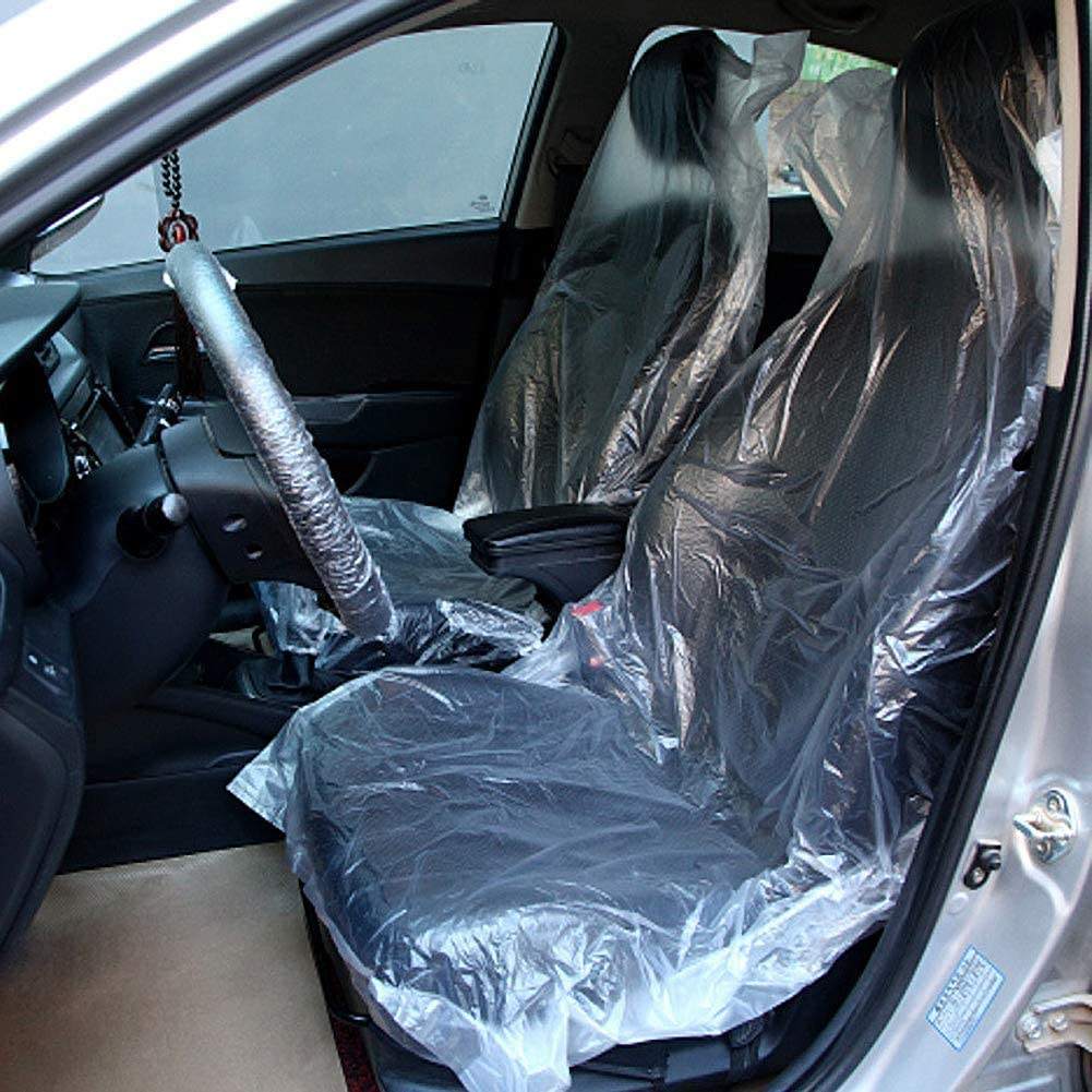 Universal Disposable Car Seat Covers Clear Breathable - Main Image