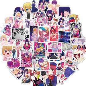 Série complète de 50 autocollants japonais mignons d'anime <span class=keywords><strong>Oshi</strong></span> <span class=keywords><strong>No</strong></span> Ko pour ordinateur portable, bagages, bricolage - Product Image 1
