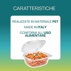 Contenitori monouso in plastica per alimenti con coperchi da 12 oz, adatti al microonde, per la conservazione di pasta e salse - Product Image 3