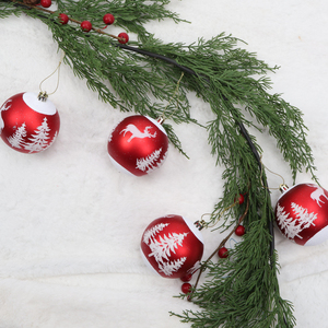 Meichuanghui giáng sinh bóng cây trang trí chất lượng cao tùy chỉnh Xmas trang trí trang trí màu Đỏ vỡ nhựa giáng sinh quả bóng - Product Image 6