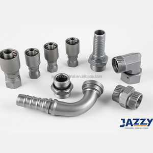 Raccord de tuyau hydraulique monobloc femelle JIC en acier au carbone forgé JAZZY 3000/6000/9000 PSI - Product Image 2
