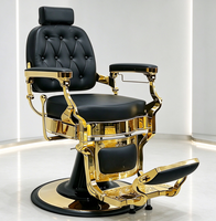 Fauteuil de barbier hydraulique inclinable de qualité supérieure, robuste, style vintage, pour salon de coiffure
