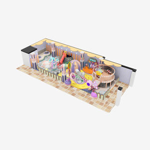 Macaron Color Theme Indoor Soft Play para niños Castillo travieso para niños con pantallas interactivas y <span class=keywords><strong>casa</strong></span> para parques <span class=keywords><strong>de</strong></span> atracciones - Product Image 1