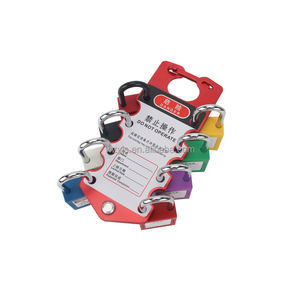 Candado de Seguridad con Clip - Candado LOTO de Aleación de Aluminio Resistente con Etiqueta de Identificación de Riesgos - Product Image 5