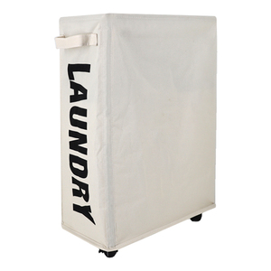 Panier <span class=keywords><strong>à</strong></span> linge personnalisé en toile imperméable pliable bon marché avec poignée en <span class=keywords><strong>patin</strong></span> <span class=keywords><strong>à</strong></span> roulettes - Product Image 2