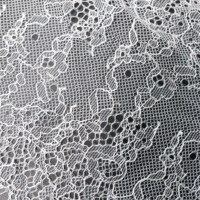 Dentelle française de luxe en nylon 100% avec cordon, 17 cm, personnalisée en gros, pour mariage, broderie, sexy et simple