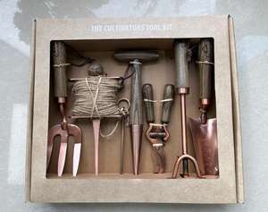 Outils de jardinage à main Esschert Design en bois de frêne FSC plaqué cuivre, séparateur, râteau, fourche, <span class=keywords><strong>pelle</strong></span>, piqueur - Product Image 6