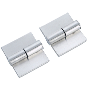 Charnières de cloison de toilettes en acier inoxydable 304, fermeture automatique, quincaillerie épaissie pour portes de toilettes publiques - Product Image 1