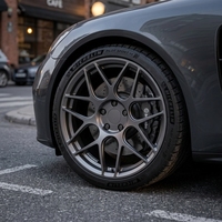 Jantes en alliage forgé sur mesure 1 pièce en satin gris bronze à 5 branches, 18, 19, 20, 21 pouces, 5x112, 5x120, 5x114.3 pour BMW M3 M4 Audi RS5