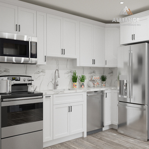 Affordable American-Style Cabinets | White Shaker Kitchen Cabinet | Modern-Style RTA Kitchen Cabinets For Remodeling Project - Product Image 1