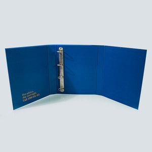 Biểu tượng tùy chỉnh tập tin A4 Kích thước thư mục tài liệu lưu trữ túi giấy trên Hội Đồng Quản trị trình bày chất kết dính với 4 nhẫn - Product Image 5