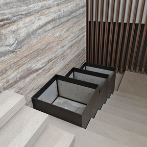 Jardinière surélevée en acier inoxydable 304 plaqué cuivre, artisanale, moderne et luxueuse, <span class=keywords><strong>pour</strong></span> l'<span class=keywords><strong>intérieur</strong></span> et l'extérieur, idéale <span class=keywords><strong>pour</strong></span> les escaliers - Product Image 5