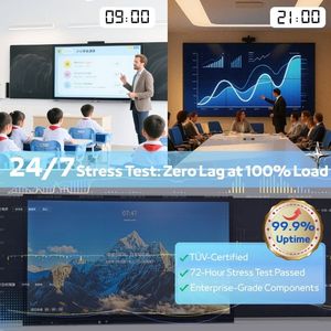 Tableau blanc <span class=keywords><strong>interactif</strong></span> à écran tactile intelligent 4K, best-seller, performances exceptionnelles, pour l'éducation et les réunions de bureau - Product Image 4
