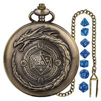 Faveurs de fête D20 Couleur 7 pièces Jeu de dés polyédriques en acrylique avec boîte en métal Dragon pour jeu de rôle Jeu de société de table