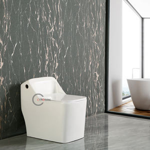 Inodoro cuadrado con asiento de altura cómoda, compatible con ADA, inodoro de una pieza con taza alargada para baño accesible - Product Image 2